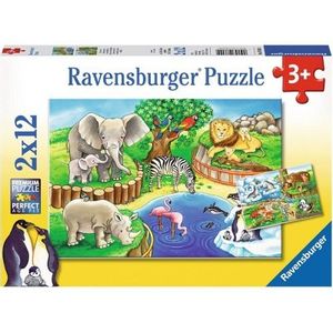 Ravensburger Puzzle Životinje u Zoo 2x12 Kom