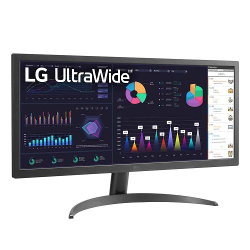 LG 26WQ500-B 25.7" IPS UltraWide FHD 2560x1080@75 Hz, 21:9, 1000:1, 1ms, 250 cd/m2, 178°/178°, HDR 10, 2 HDMI, AMD FreeSync, Tilt, VESA 100x100 mm, Black, 3yw slika 2