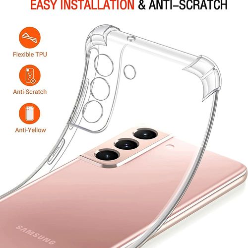 Techsuit Shockproof Clear Silicone prozirna maskica otporna na udarce za Samsung Galaxy S21 FE 5G slika 2