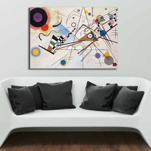 Višebojna dekorativna slika "Kandinski ritam"na platnu