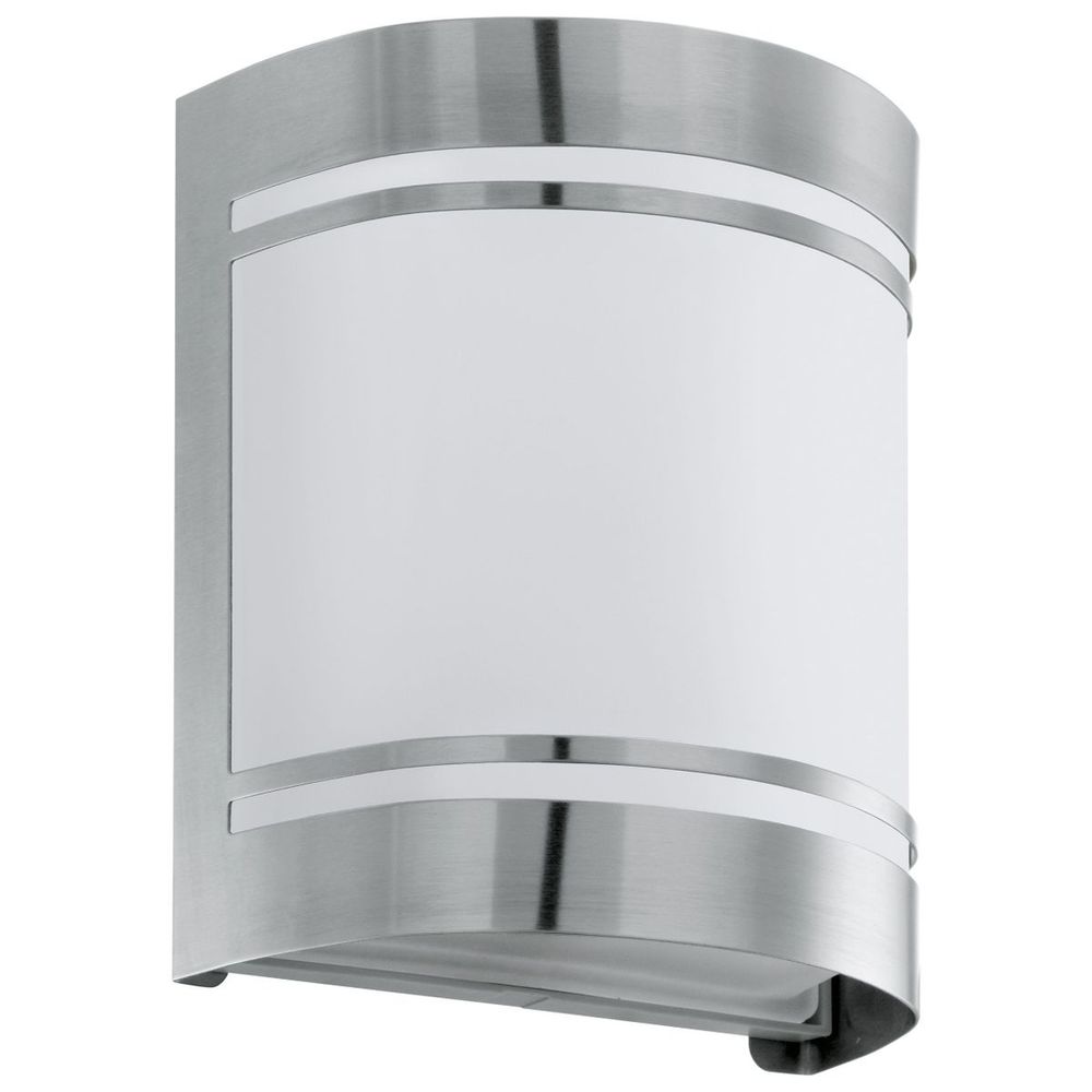 Eglo Cerno vanjska zidna/1, e27, inox/opal staklo, bijelo  slika 1