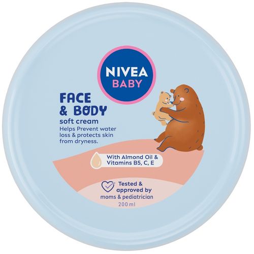 NIVEA Baby soft krema za lice i tijelo 200ml slika 1