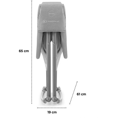 Kinderkraft Krevetić LOVI 3u1, grey slika 13