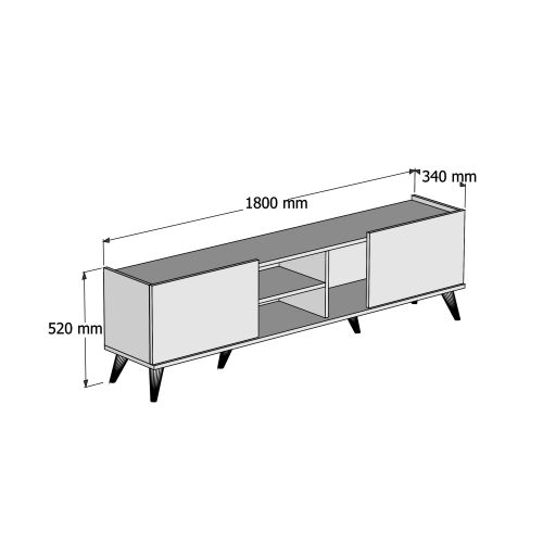 Woody Fashion Polica za TV ELEGANTE 1330, Elegante 1330 slika 5