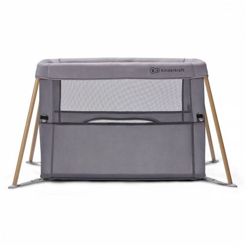 Kinderkraft Prenosivi Krevetac Movi Grey&Wood slika 1