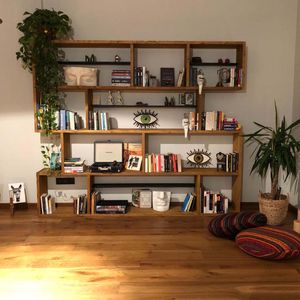 Polica za knjige CPT6004-200 u boji teak