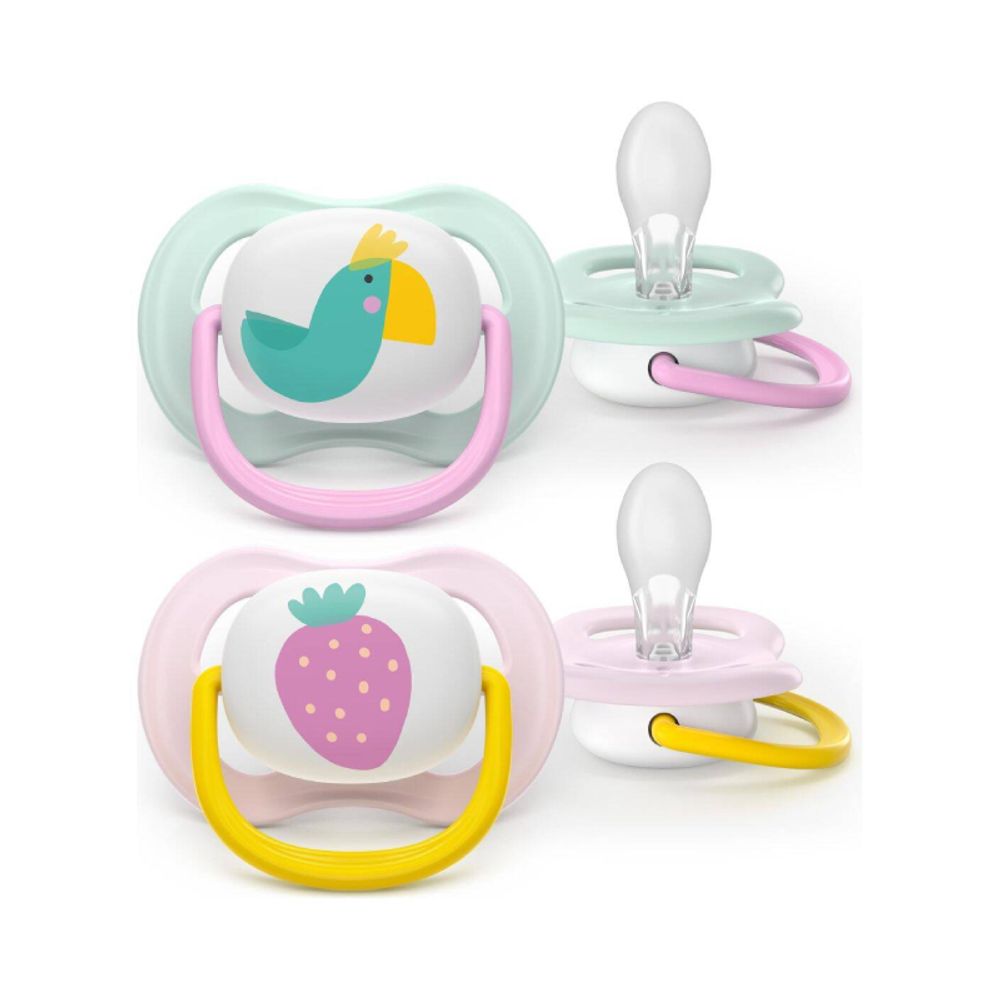 Philips Avent Duda varalica Ultra Air Happy 0-6mj Girl, 2kom SCF080/24 slika 1