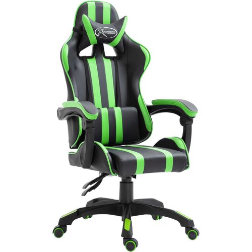 Igraća stolica od umjetne kože zelena slika 18