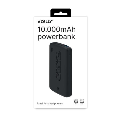 CELLY Power bank od 10000mAh eksterna baterija u CRNOJ boji slika 2