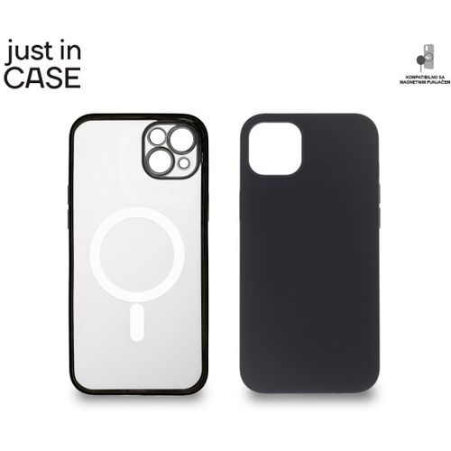2u1 Extra case MAG MIX PLUS paket CRNI za iPhone 14 Plus slika 1
