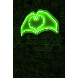 Wallity Ukrasna plastična LED rasvjeta, Sweetheart - Green