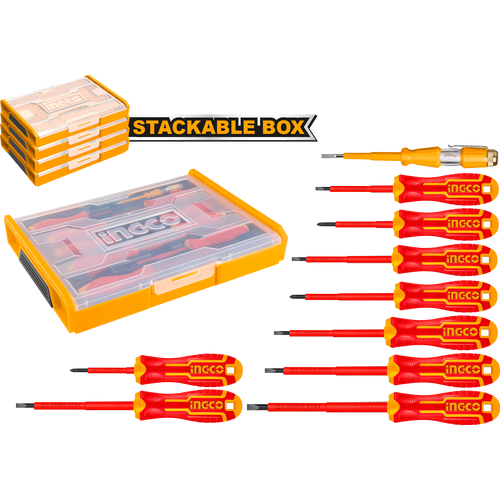 INGCO 10-delni set izolovanih ručnih alata HKTV01S101 slika 1