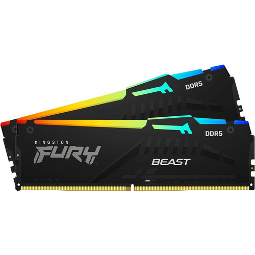 Kingston memorija Fury Beast 16GB (2x8GB), DDR5 5200MHz, CL40, KF552C40BBAK2-16 slika 1