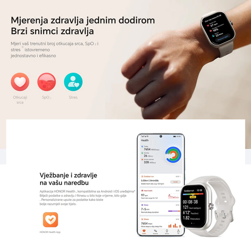 Smart watch Honor Choice 1,95" crni slika 12