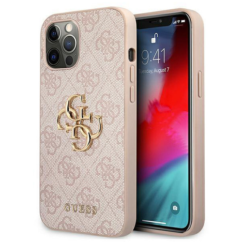 Maska Guess Hc PC 4G Big Metal Logo za iPhone 12 Pro Max 6.7 pink (GUHCP12L4GMGPI) slika 1