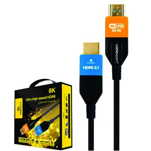 CC-HDMI8K-AOC-5M Gembird Active Optical (AOC) ULTRA High speed HDMI 2.1 8K UHD with Ethernet 5m slika 1