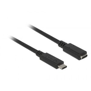 Delock USB kabel USB 3.2 gen. 1 (USB 3.0) USB-C® utikač, USB-C® utičnica 1.50 m crna  85534