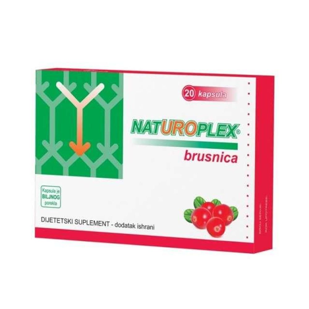 NATUROPLEX BRUSNICA A 20 CPS - Održavanje zdravlja urinarnog trakta slika 1