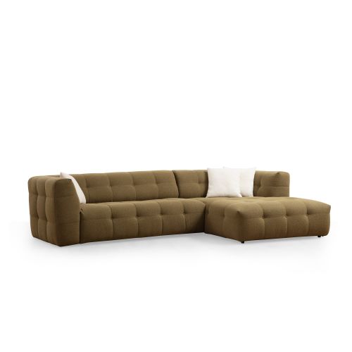 Woody Fashion Kutna garnitura Cady 3 Seater desni - Khaki slika 7