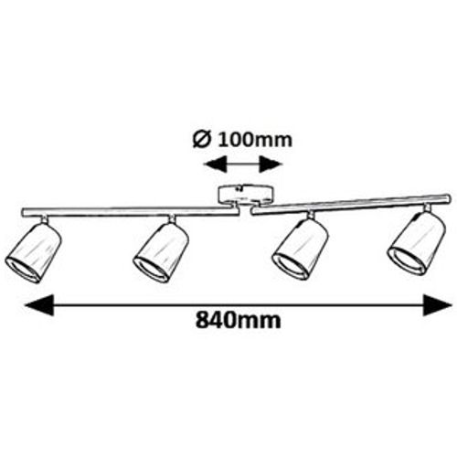 Rabalux Solange, spot, LED 24W, bela slika 3