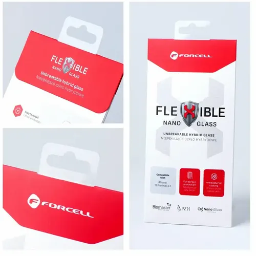 Forcell Flexible Nano Glass - hibridno staklo za iPhone 15 slika 5