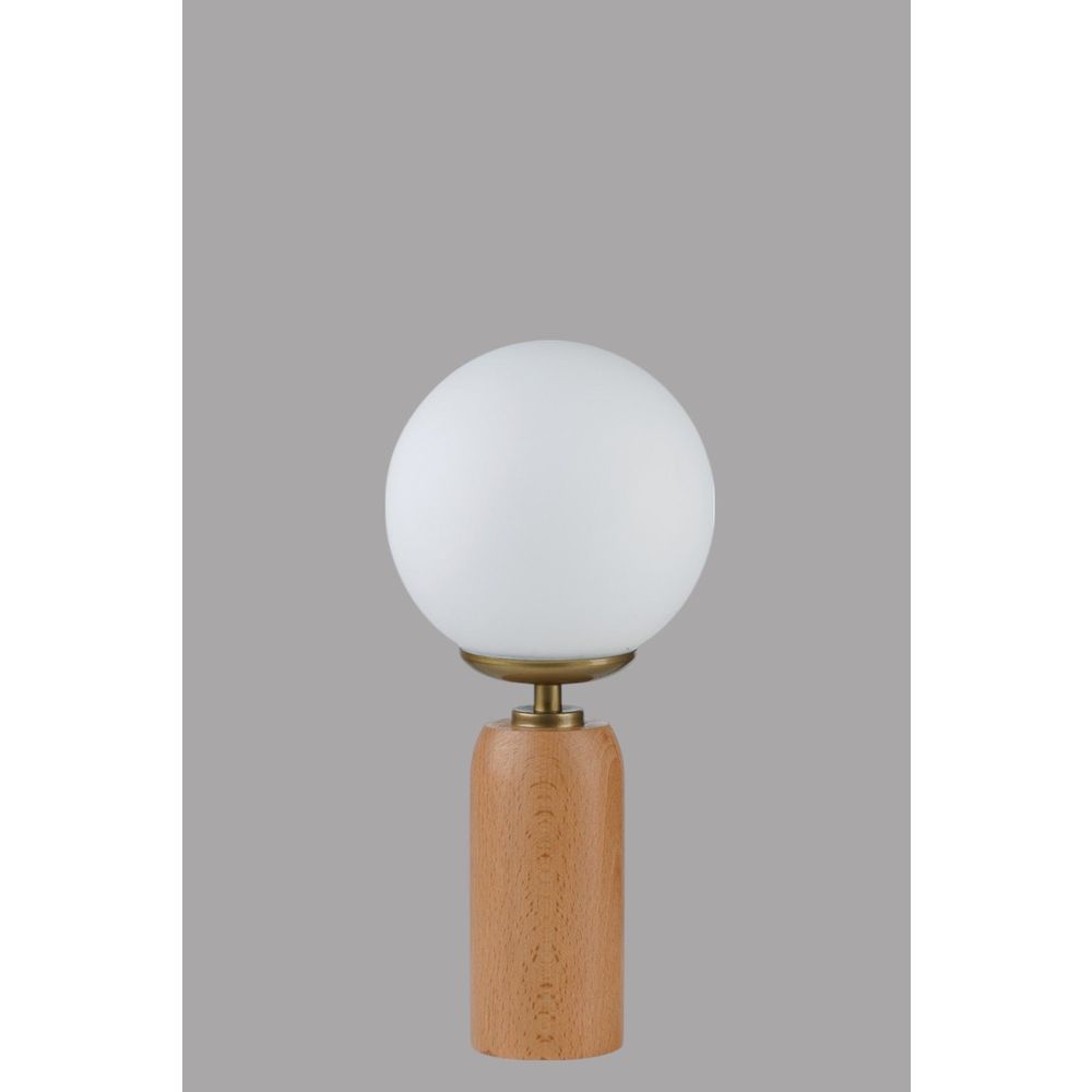 Opviq Stolna lampa 873, bijela, zlatna, hrast slika 3