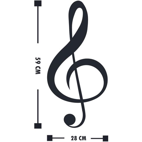 Wallity Zidna dekoracija CLEF, Treble Clef  slika 3