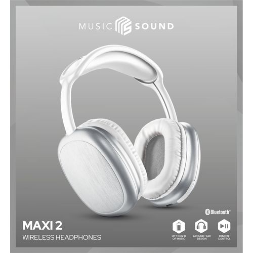 Cellularline Music Sound bluetooth slušalice on-ear Maxi2 white slika 3