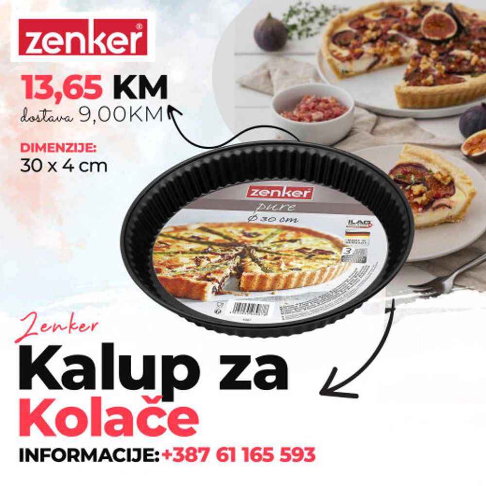 Zenker Pure Kalup za tart 30x4 cm slika 1