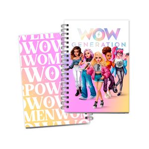 WOW Generation 0001 Sveska A5 Tvrdi Uvez 100g, 80 Listova + Stikeri