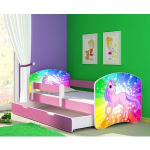 ACMA Dječiji krevet Acma II sa ladicom Pink - 180x80cm - Dezen 18
