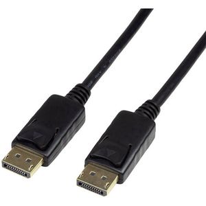 LogiLink DisplayPort priključni kabel DisplayPort utikač, DisplayPort utikač 7.50 m crna CV0076  DisplayPort kabel