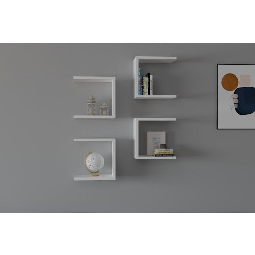 Base - White White Wall Shelf slika 1