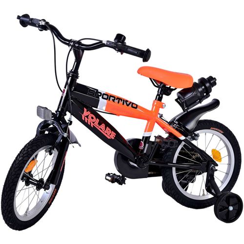 Dječji bicikl Volare Sportivo 14" s dvije ručne kočnice neon narančasti slika 10