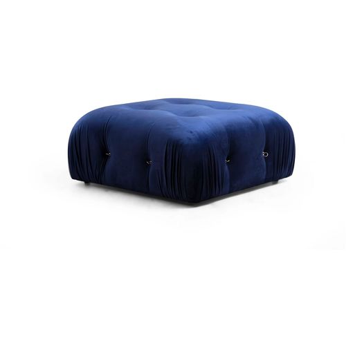 Atelier Del Sofa Tabure, Plava, Bubble Pouffe - Velvet Blue slika 1