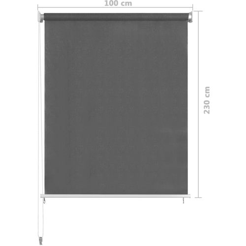 Vanjska roleta za zamračivanje 100 x 230 cm antracit slika 15