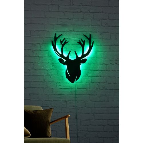 Wallity Deer 2 - Dekorativna LED rasveta u zelenoj boji slika 3