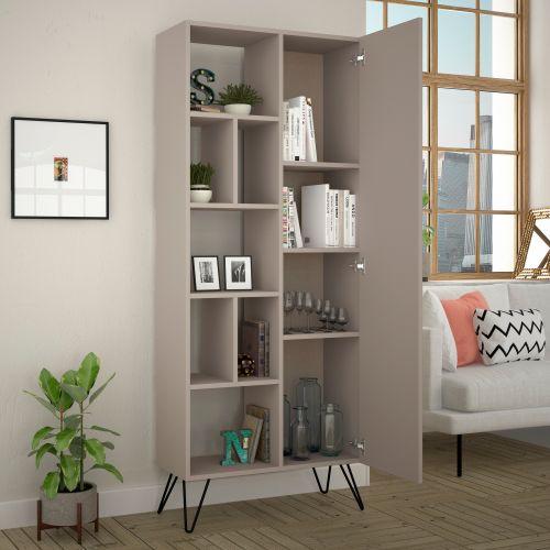 Woody Fashion Polica za knjige, Lagana moka, Jedda Bookcase - Light Mocha slika 2