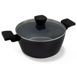 BE Living Posuda za kuhanje s poklopcem Delight Black 24 cm