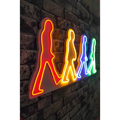 Wallity Ukrasna plastična LED rasvjeta, The Beatles - Multicolor slika 1