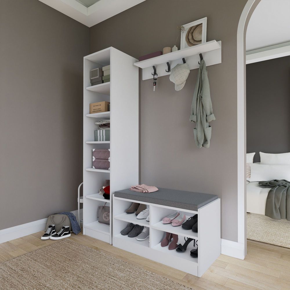 Hall stand Lucas 1600-54 - Bijela boja slika 7