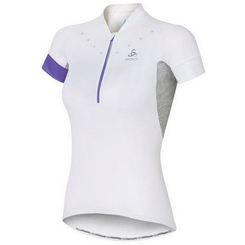 Odlo stand-up collar short sleeve 1/2 zip isola 410911-10000 slika 2