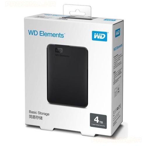 WD Elements 4TB Portable 2,5", USB 3.0 slika 1