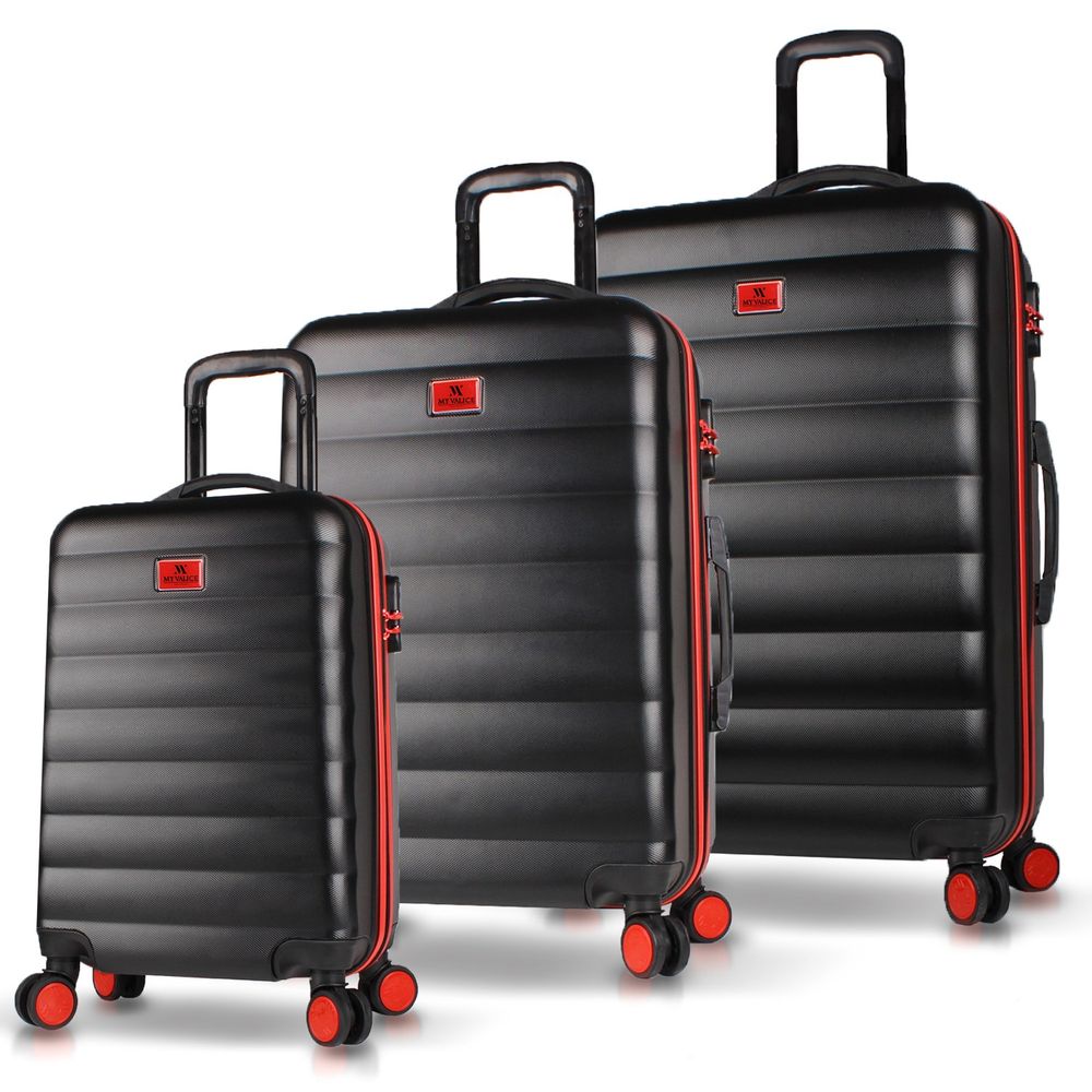 Set Crnih Kofera 6391 (3 Komada) slika 1