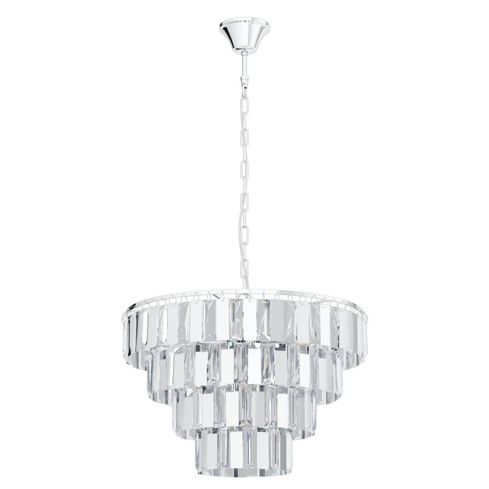 Eglo Erseka Visilica - Krom/Kristal, E14, Promjer 485 mm slika 1