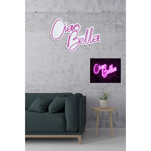 Wallity Ciao Bella - Pink Dekorativna Plastična LED Rasveta slika 3