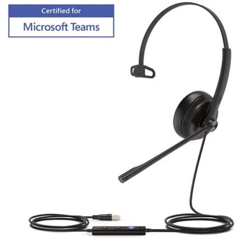 Yealink headset wired usb uh34 mono teams slika 1