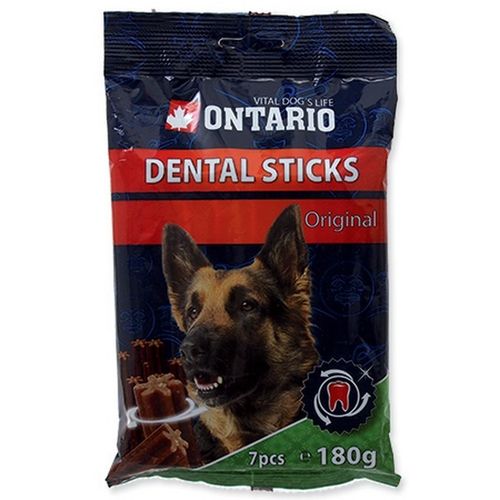 3 KOM. PROIZVODA/PAKIRANJA - ONTARIO POSLASTICA ZA PSE, DENTAL STICK ORIGINAL, 180G slika 1