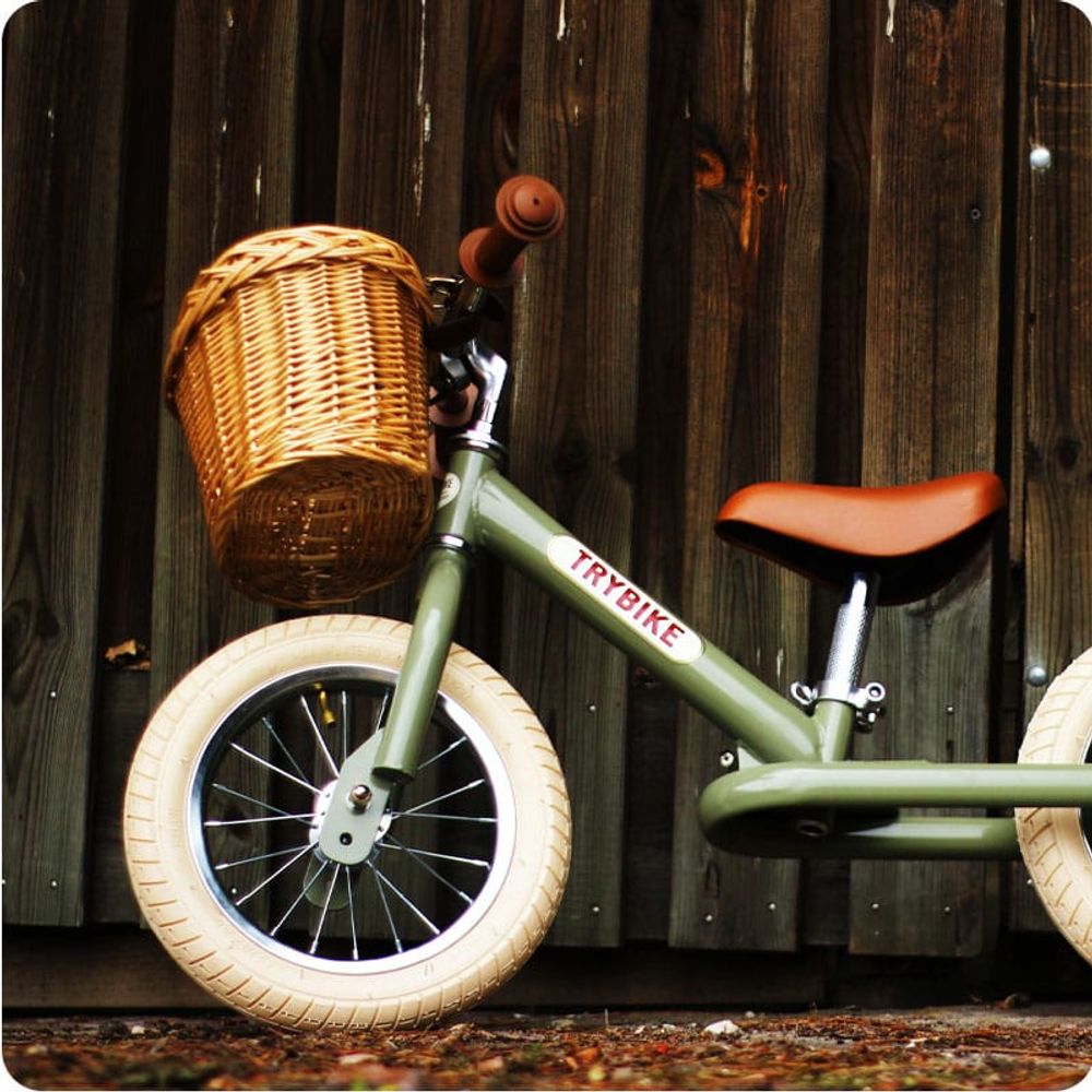 TRYBIKE Pletena korpica za bicikl, Brown slika 5