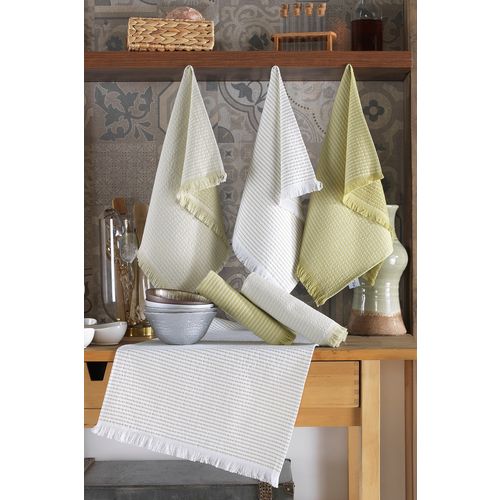 Bella - Green Green Kitchen Towel Set (6 Pieces) slika 1